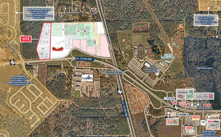 Pictures of Land property located at NWQ of FM 1488 and SH 149, Magnolia, TX 77384 for sales - image #1