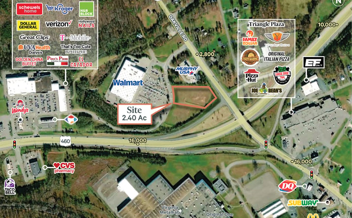 Pictures of Land property located at 505 Oakville Rd (Outlot 1), Appomattox, VA 24522 for sales - image #1