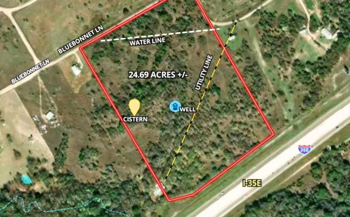 Pictures of Land property located at Bluebonnet Lane, Milford, TX 76670 for sales - image #1