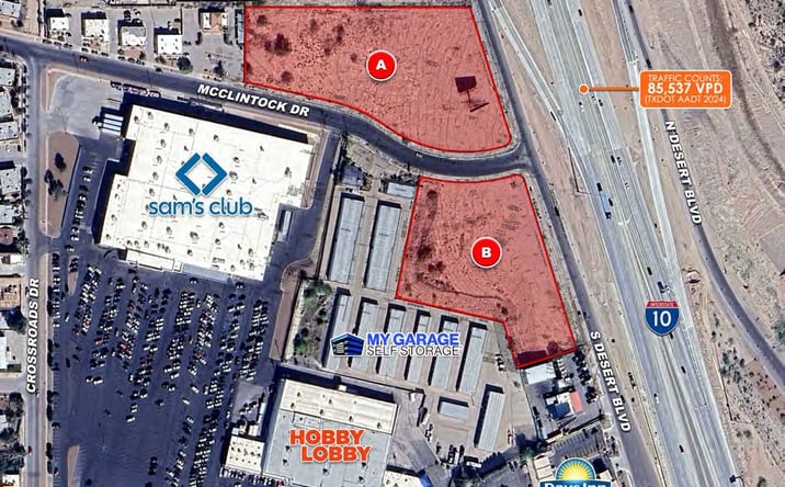 Pictures of Land property located at NWC & SWC & MCCLINTOCK, El Paso, TX 79932 for sales - image #1