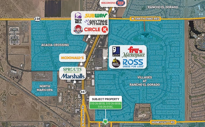 Pictures of Land property located at 44415 Honeycutt Rd, Maricopa, AZ 85138 for sales - image #1