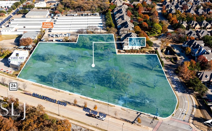 Pictures of Land property located at 6255-6301 Colleyville Blvd & 1801 Industrial Blvd, Colleyville, TX 76034 for sales - image #1