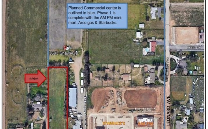 Pictures of Land property located at 3673 E Shaw Ave, Clovis, CA 93619 for sales - image #1