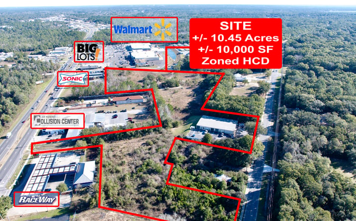 Pictures of Land, Self Storage property located at 6148 Old Bagdad Hwy, Milton, FL 32583 for sales - image #1