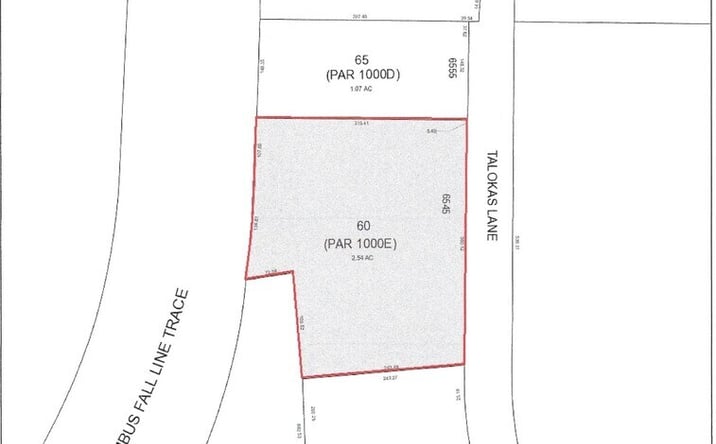 Pictures of Land property located at 6545 Talokas Lane, Columbus, GA 31909 for sales - image #1