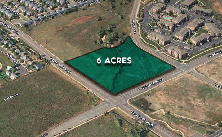 Pictures of Land property located at SW Corner Thornton Pkwy & Colorado Blvd, Thorton, CO 80229 for sales - image #1