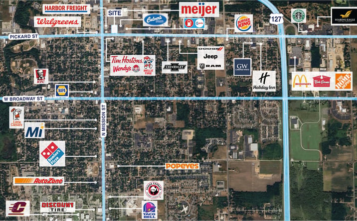 Pictures of Retail, Land property located at 911 E Pickard St, Mount Pleasant, MI 48858 for sales - image #1