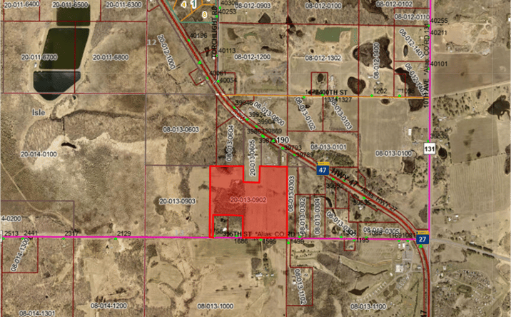 Pictures of Land property located at Hwy 47 & Hwy 27, Isle, MN 56342 for sales - image #1
