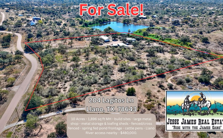 Pictures of Land, Mixed Use property located at 204 Lagitos Ln, Llano, TX 78643 for sales - image #1