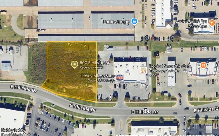 Pictures of Land property located at 800 E Hillside Drive, Broken Arrow, OK 74012 for sales - image #1