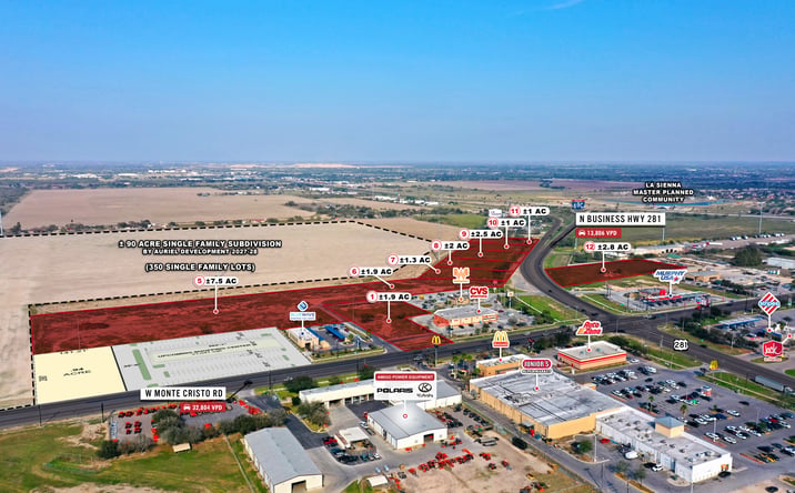 Pictures of Land, Mixed Use, Retail property located at N Business Hwy 281, Edinburg, TX 78541 for sales - image #1