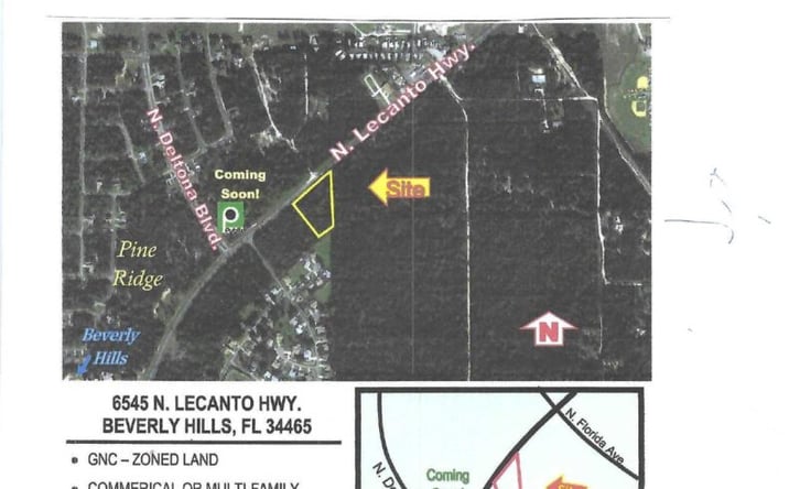 Pictures of Land property located at 6545 N Lecanto Hwy, Beverly Hills, FL 34465 for sales - image #1