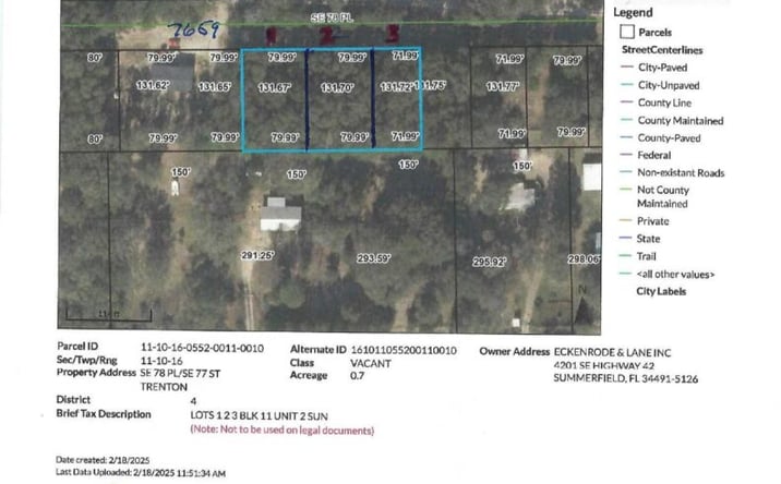 Pictures of Land property located at 0 SE 78th PL, Trenton, FL 32693 for sales - image #1
