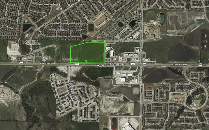 Pictures of Land property located at Hwy 380 & Prosper Commons, Frisco, TX 75078 for sales - image #1