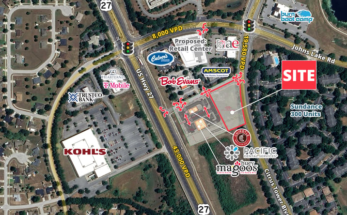 Pictures of Land property located at SEQ Johns Lake Rd & US Hwy 27, Clermont, FL 34711 for sales - image #1