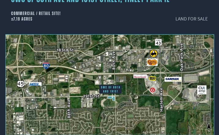 Pictures of Land property located at SWC of 80th Ave and 191st Street, Tinley Park, IL 60487 for sales - image #1