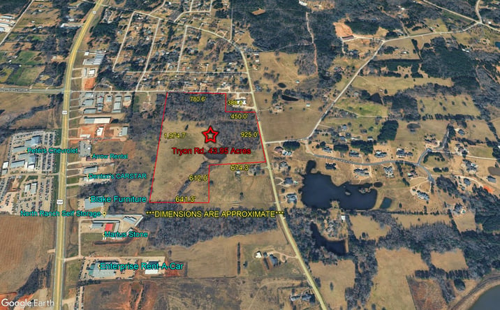 Pictures of Land property located at Tryon Rd. 43.45 Acres, Longview, TX 75605 for sales - image #1