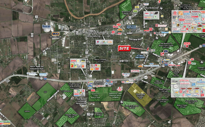 Pictures of Land property located at NWQ of Reading Rd & BF Terry Blvd, Rosenberg, TX 77471 for sales - image #1