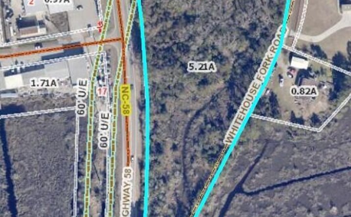 Pictures of Land property located at 118 Whitehouse Fork Rd, Swansboro, NC 28584 for sales - image #1
