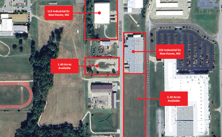 Pictures of Industrial, Land property located at 115 & 202 Industrial Dr, New Haven, MO 63068 for sales - image #1