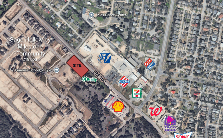 Pictures of Land property located at SEC FM 150 & Green Dragon Way, Kyle, TX 78640 for sales - image #1