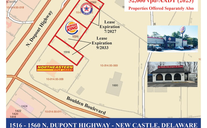 Pictures of Retail property located at 1516 - 1560 N Dupont Hwy, Wilmington Manor, DE 19720 for sales - image #1