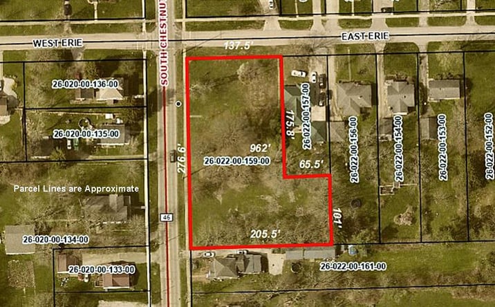 Pictures of Land property located at 206 S Chestnut St, Jefferson, OH 44047 for sales - image #1