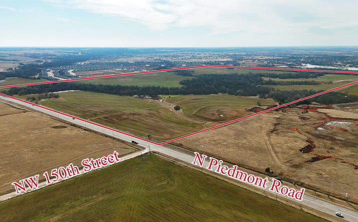 Pictures of Land property located at N Piedmont Road & NW 150th Street, Piedmont, OK 73078 for sales - image #1