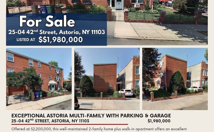 Pictures of Multifamily property located at 25-04 42nd St, astoria, NY 11103 for sales - image #1