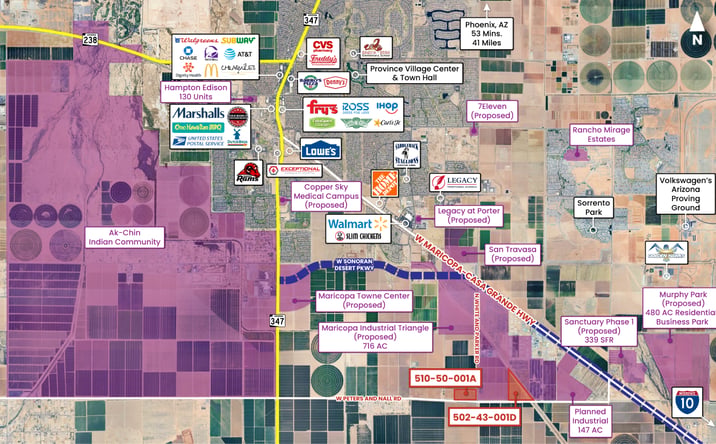 Pictures of Land property located at 502-43-001D, Casa Grande, AZ 85122 for sales - image #1