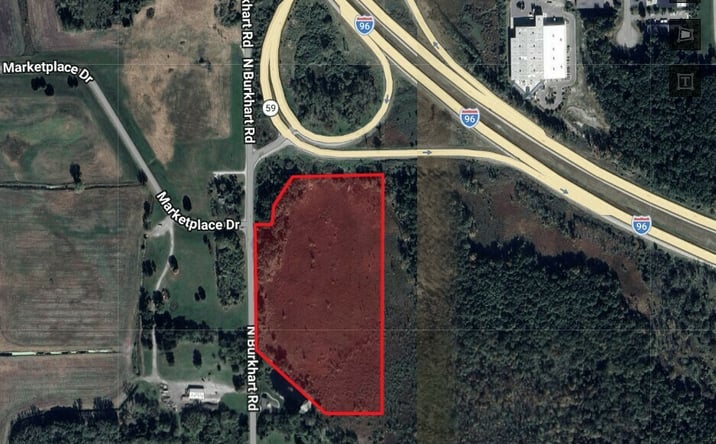 Pictures of Land property located at Southeast Corner Burkhart Road & I-96, Howell, MI 48843 for sales - image #1