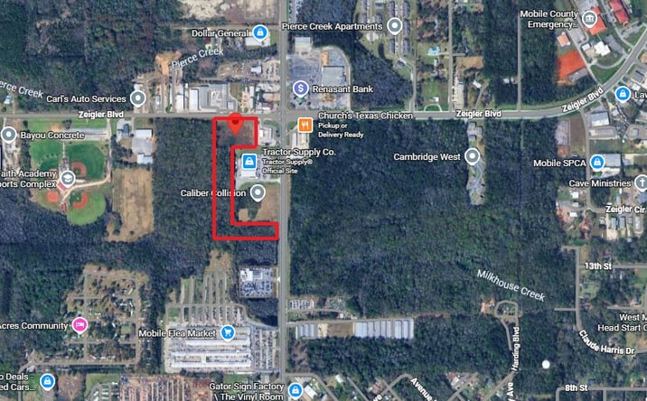 Pictures of Land property located at 7859 Zeigler Blvd, Mobile, AL 36608 for sales - image #1