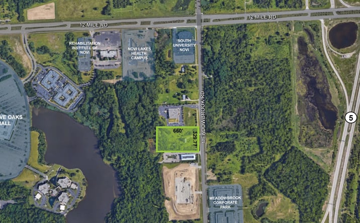 Pictures of Land property located at 27421 Meadowbrook Rd, Novi, MI 48377 for sales - image #1