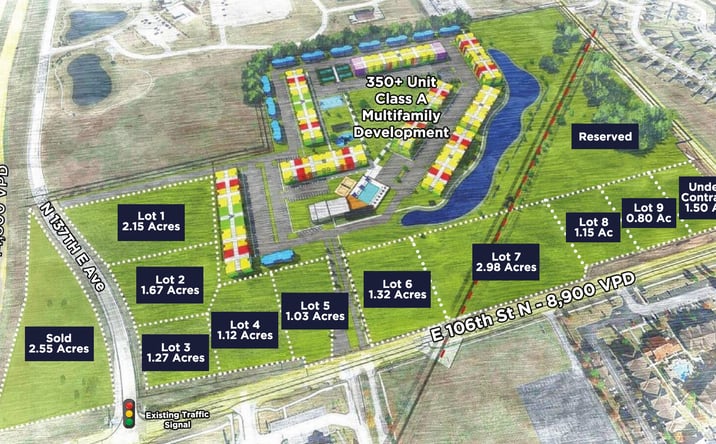 Pictures of Retail, Land property located at 106th St N and Highway 169, Owasso, OK 74055 for sales - image #1