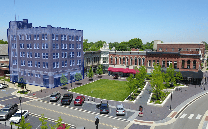 Pictures of Office property located at 23 Public Sq, Shelbyville, IN 46176 for sales - image #1