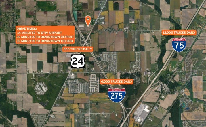 Pictures of Industrial, Retail property located at 10125 Telegraph Rd, Carleton, MI 48117 for sales - image #1
