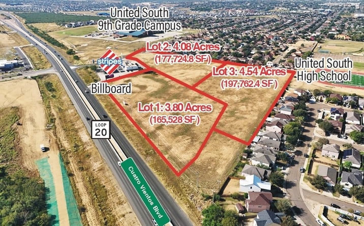 Pictures of Land property located at X Cuatro Vientos Blvd, Laredo, TX, USA, Laredo, TX 78046 for sales - image #1