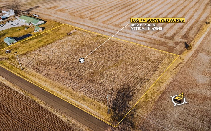 Pictures of Land property located at 1.65 Acres Warren County Build Lot, Attica, IN 47918 for sales - image #1