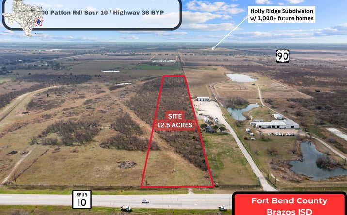 Pictures of Land property located at 00 Patton Rd / Spur 10 / Highway 36 BYP, Rosenberg, TX 77471 for sales - image #1
