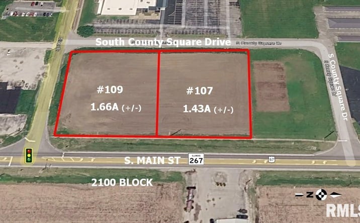 Pictures of Retail property located at 109 S County Square Drive South, Jacksonville, IL 62650 for sales - image #1