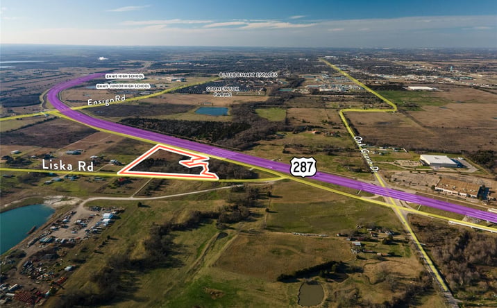 Pictures of Land property located at 1855 Hwy 287, Ennis, TX 75119 for sales - image #1