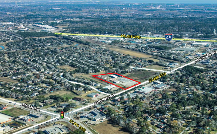 Pictures of Land property located at 611 Farm to Market 517 Rd W, Dickinson, TX 77539 for sales - image #1