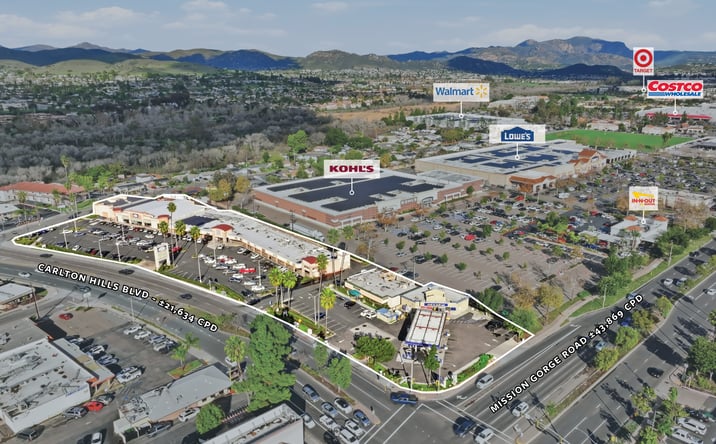 Pictures of Retail property located at 8915-8967 Carlton Hills Blvd, Santee, CA 92071 for sales - image #1