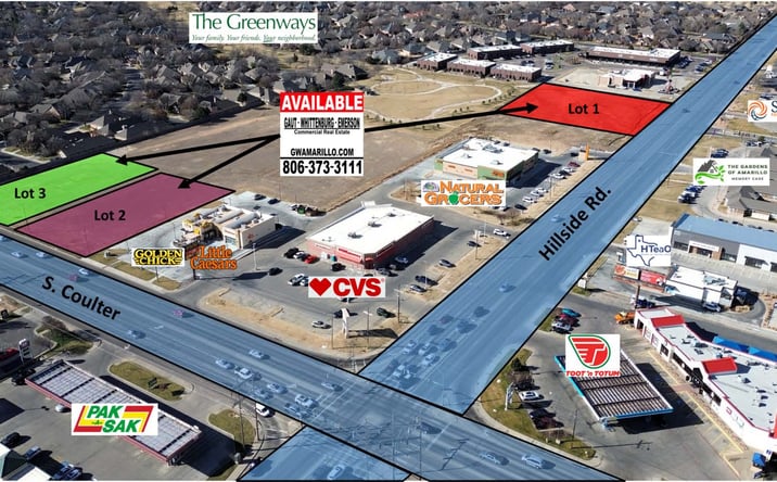 Pictures of Land property located at SW Corner of Hillside Rd. and S. Coulter, Amarillo, TX 79119 for sales - image #1