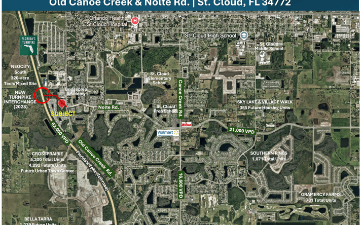 Pictures of Land property located at Old Canoe Creek Rd & Nolte Rd, St. Cloud, FL 34772 for sales - image #1