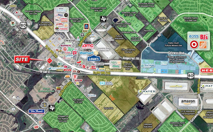 Pictures of Land property located at 505 E US Hwy 80, Forney, TX 75126 for sales - image #1