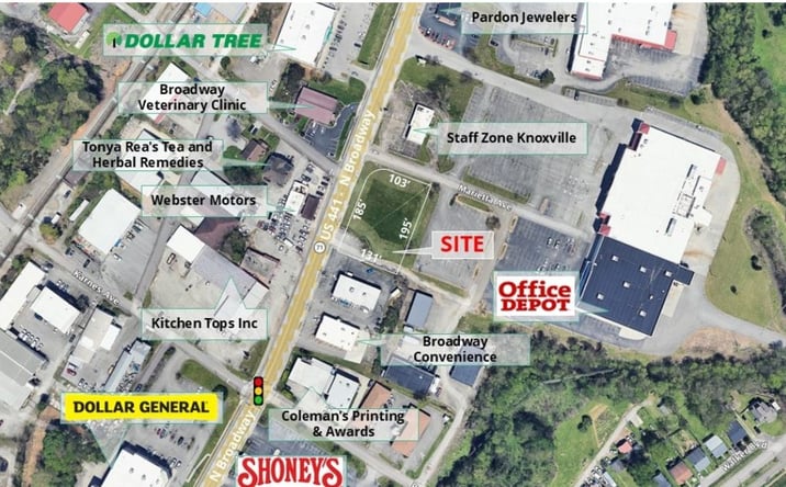 Pictures of Land property located at 4126 N Broadway, Knoxville, TN 37917 for sales - image #1