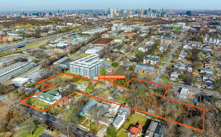 Pictures of Hospitality, Land, Mixed Use, Multifamily, Retail property located at 615 Wedgewood Ave, Nashville, TN 37203 for sales - image #1