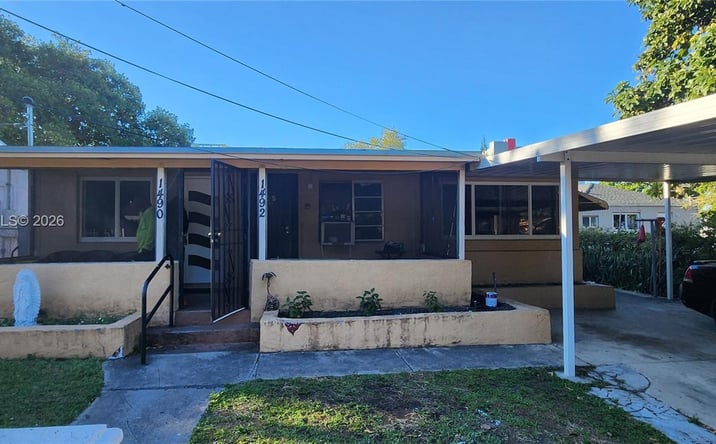 Pictures of Multifamily property located at 1490/1492 NW 38th St, Miami, FL 33142 for sales - image #1