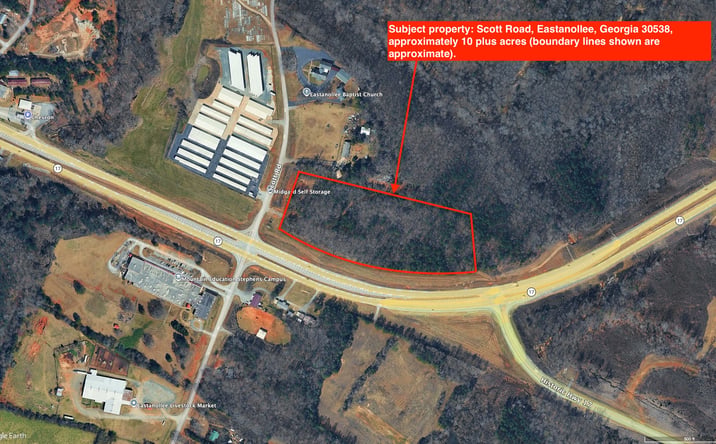 Pictures of Retail, Industrial, Hospitality, Mixed Use property located at Scott Rd and Highway 17, Eastanollee, GA 30538 for sales - image #1